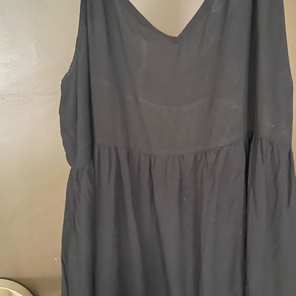 Black Tropical Escape Midi Dress By The Avenue Plus SZ 22/24 - Picture 6 of 8